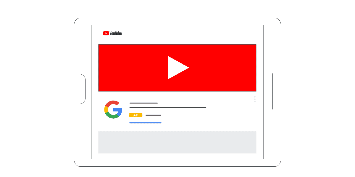 דוגמה למודעות Masthead ads - מתנגנות אוטומטית ללא סאונד במשך עד 30 שניות בראש הפיד בעמוד הבית של יוטיוב, ביוטיוב TV ובמובייל.